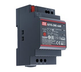 DIN rail power supply with support for KNX standard 30V 0.64A 19.2W MEAN WELL | KNX-20E-640