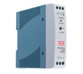 Power supply for a DIN rail 5V 3A 15W MEAN WELL | MDR-20-5