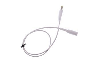 White extension cord, changing the polarity, 2x0.5mm2, 2.1x5.5mm plug