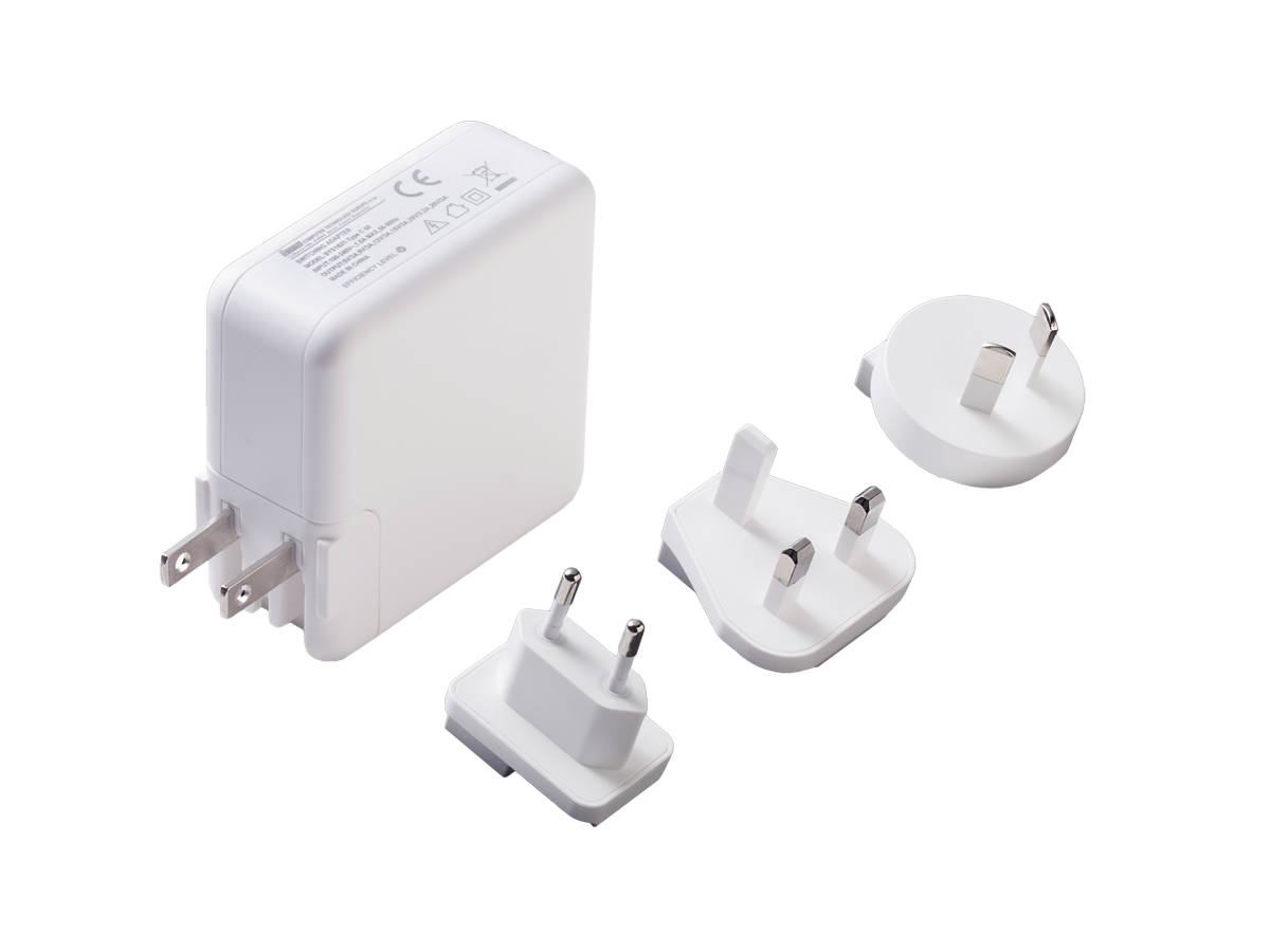 USB-C mains adapter charger 5V/3A, 9V/3A, 12V/2.5A, 15V/2A, 20V 