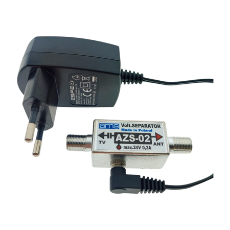 Antenna power supply with separator 12V 300mA 3.6W