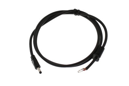 Coaxial DC 1x1mm2 cable with 0.7x2.35mm plug
