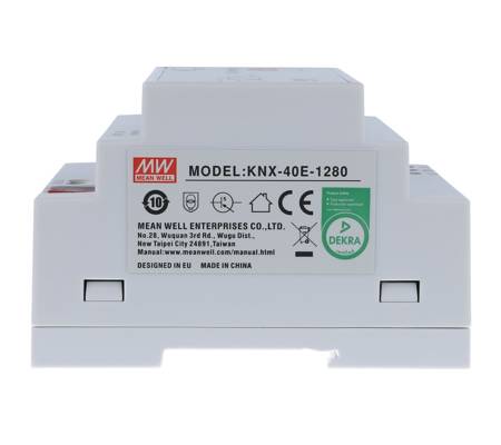 DIN rail power supply with support for KNX standard 30V 1,28A 40W MEAN WELL | KNX-40E-1280D