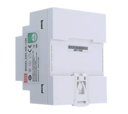 DIN rail power supply with support for KNX standard 30V 1,28A 40W MEAN WELL | KNX-40E-1280D