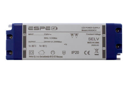 LED power supply 24V 1A 24W  ESPE | LN2424CV