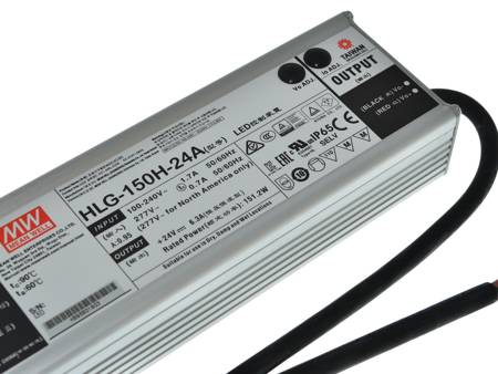 Switching power supply for LED lighting systems IP67 HLG-150H-24A Mean Well