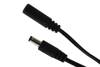 DC two-wire extension cable 2x0.5mm2 plug/socket 2.1x5.5 mm | 120 cm