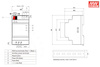 DIN rail power supply with support for KNX standard 30V 0.64A 19.2W MEAN WELL | KNX-20E-640