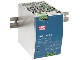 DIN rail power supply slim 24V 20A 480W MEAN WELL | NDR-480-24