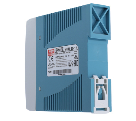 DIN rail power supply 12V 1.67A 24W MEAN WELL | MDR-20-12