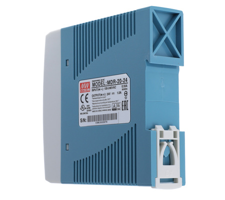 DIN RAIL power supply 24V 1A 24W MEAN WELL | MDR-20-24