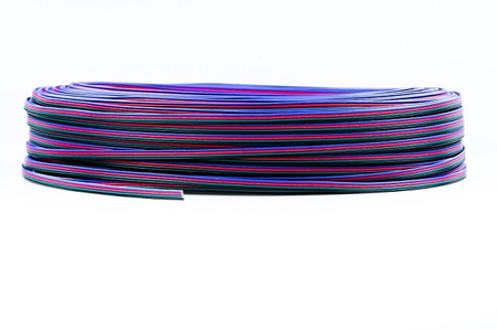 Przewód kabel 4-żyłowy do taśm LED RGB 4x0,3mm2 | 100mb!