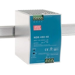 Zasilacz na szynę DIN slim 48V 10A 480W MEAN WELL | NDR-480-48 