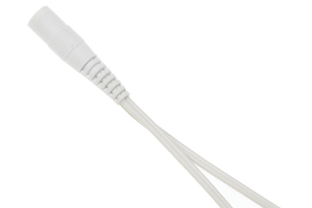 1x2 DC splitter WHITE | 1 x 2.1 x 5.5 mm socket + 2 x 2.1 x 5.5 mm plug