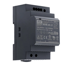 DIN rail power supply 15V 4A 60W MEAN WELL | HDR-60-15