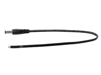 Kabel przewód DC dwużyłowy 2x0,52mm2 wtyk 2,1x5,5 mm | 0,25m
