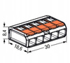 Installation quick-connector 5x0.20-4mm² | WAGO 221-415