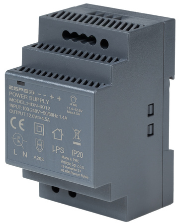 DIN rail power supply 12V 4.5A 54W ESPE | HDN-6012