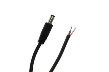 Coaxial DC 1x1mm2 cable with 1.7x4.8 mm plug