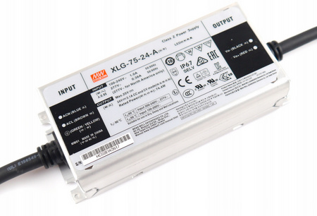 Power supply for LED lighting 24V 3,1A 75W MEAN WELL | XLG-75-24-A
