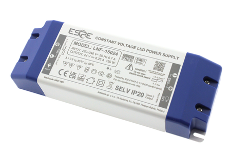 Zasilacz do oświetlenia LED z PFC 24V 6,25A 150W ESPE | LNF-15024