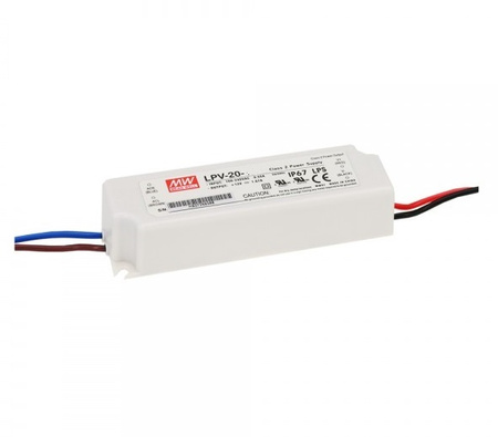 Zasilacz LED 24V 0,84A 20W MEAN WELL | LPV-20-24