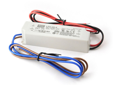 LED power supply 5V 3A 15W MEAN WELL LPV-20-5