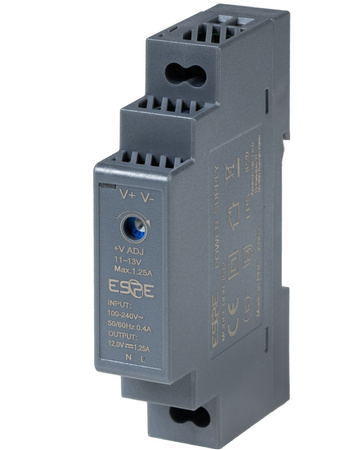 Zasilacz na szynę DIN 15V 1A 15W ESPE | HDN-1515
