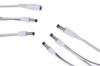 1x5 DC splitter WHITE | 1 x 2.1 x 5.5 mm socket + 5 x 2.1 x 5.5 mm plug