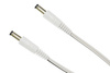 1x2 DC splitter WHITE | 1 x 2.1 x 5.5 mm socket + 2 x 2.1 x 5.5 mm plug