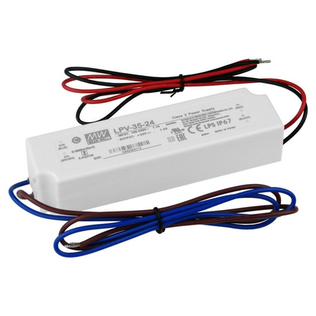 LED power supply 36V 1A 36W MEAN WELL LPV-35-36