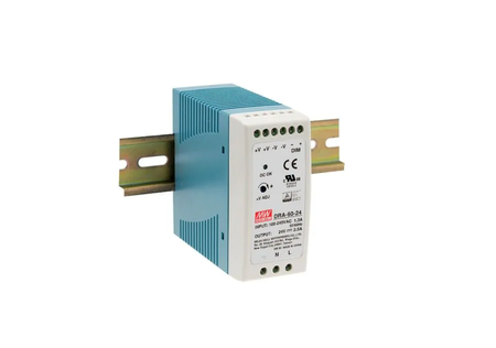 DIN rail power supply 60W 12V 5A MEAN WELL DRA-60-12