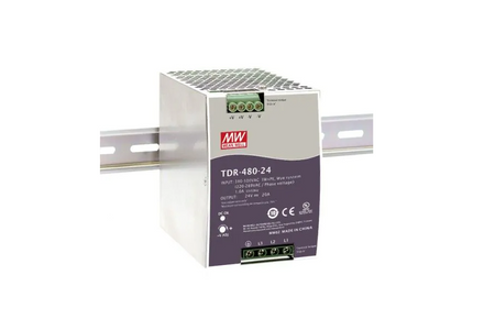 Zasilacz trójfazowy na szynę DIN 480W 24V 20A MEAN WELL | TDR-480-24