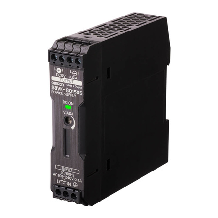 Zasilacz na szynę DIN 5V 3A 15W OMRON | S8VK-G01505