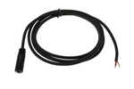 Coaxial DC 1x1mm2 cable with a 2.5x5.5 mm socket