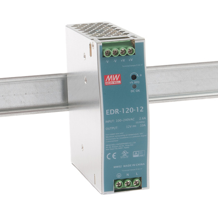 DIN rail power supply slim 12V 10A 120W MEAN WELL | EDR-120-12