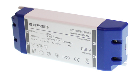 LED power supply with PFC 12V 8,3A 100W | ESPE LNH10012CV