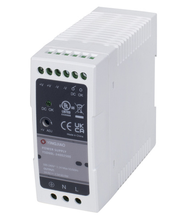 DIN rail power supply 24V 2.5A 60W YINGJIAO | YSD60L-24002500