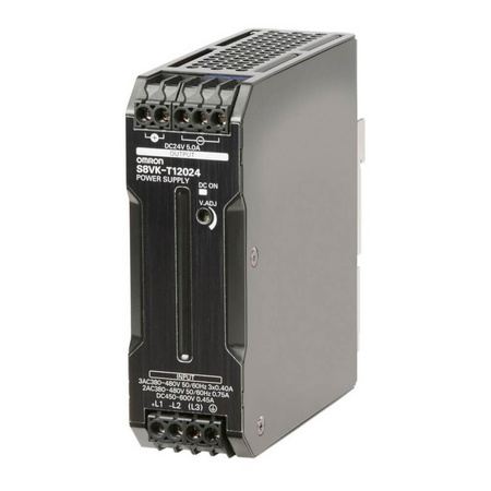 Zasilacz trójfazowy na szynę DIN 24V 5A 120W OMRON | S8VK-T12024