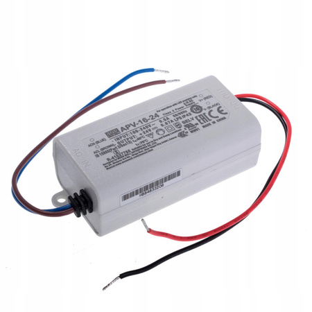 LED power supply 24V 0,67A 16W MEAN WELL | APV-16-24