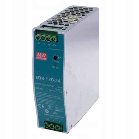 DIN rail power supply 24V 5A 120W MEAN WELL | EDR-120-24